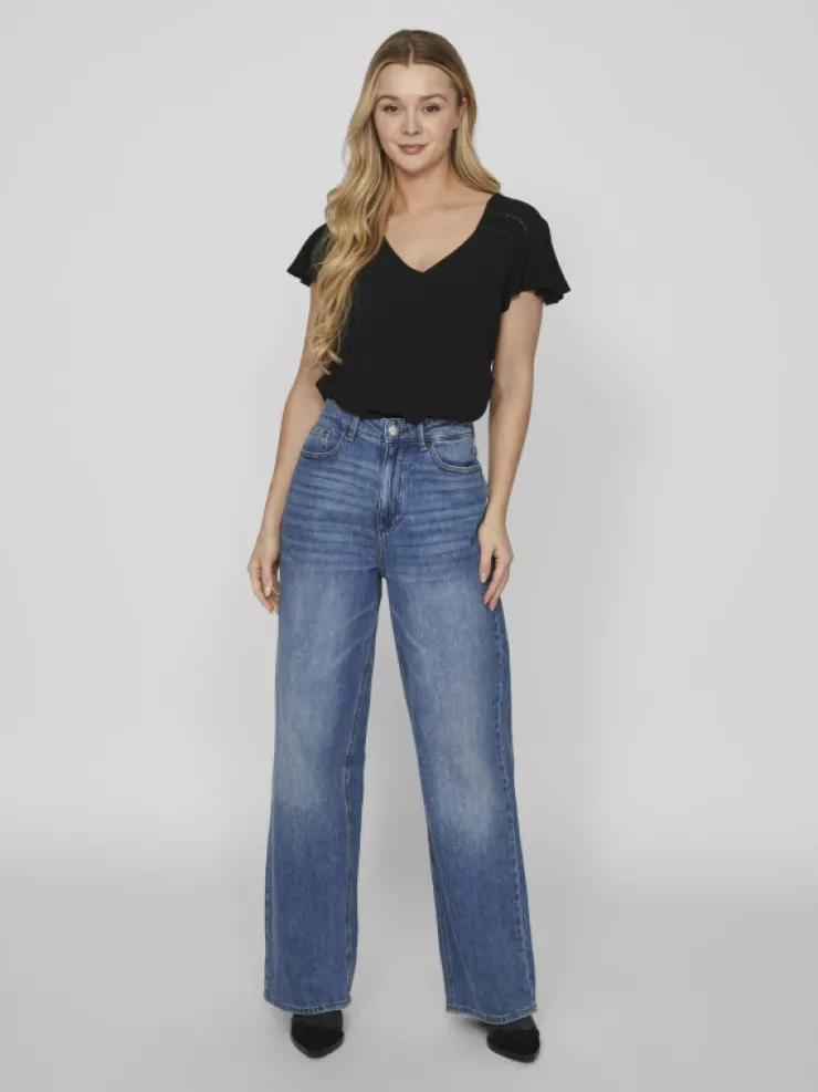 VILA Tops & T-shirts^V-NECK SHORT SLEEVED TOP
