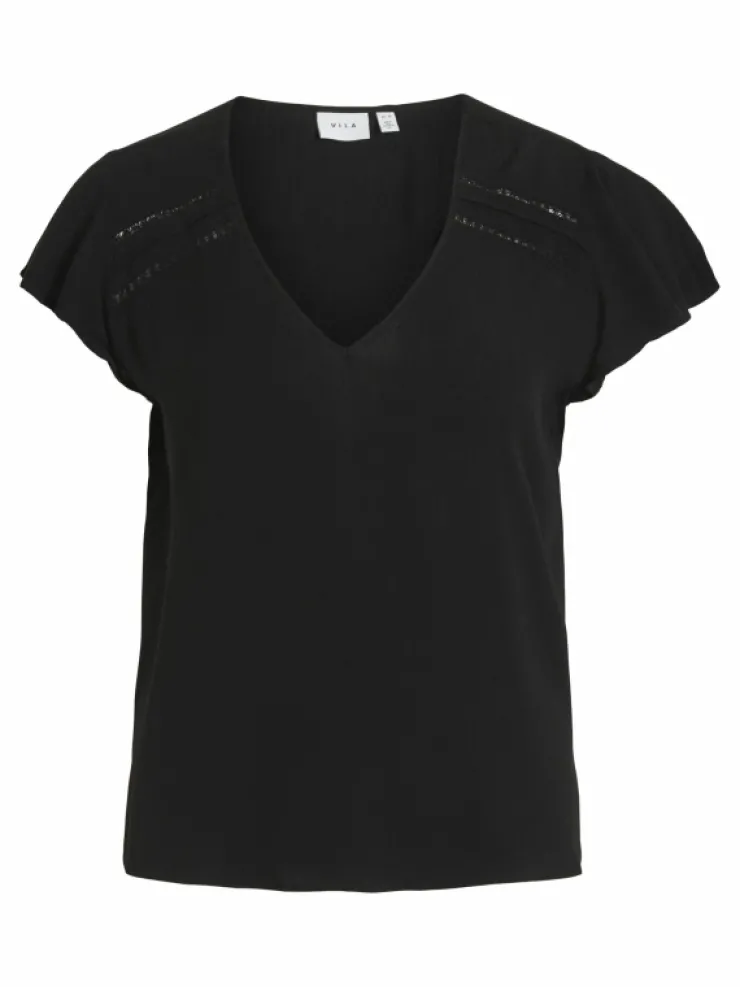 VILA Tops & T-shirts^V-NECK SHORT SLEEVED TOP