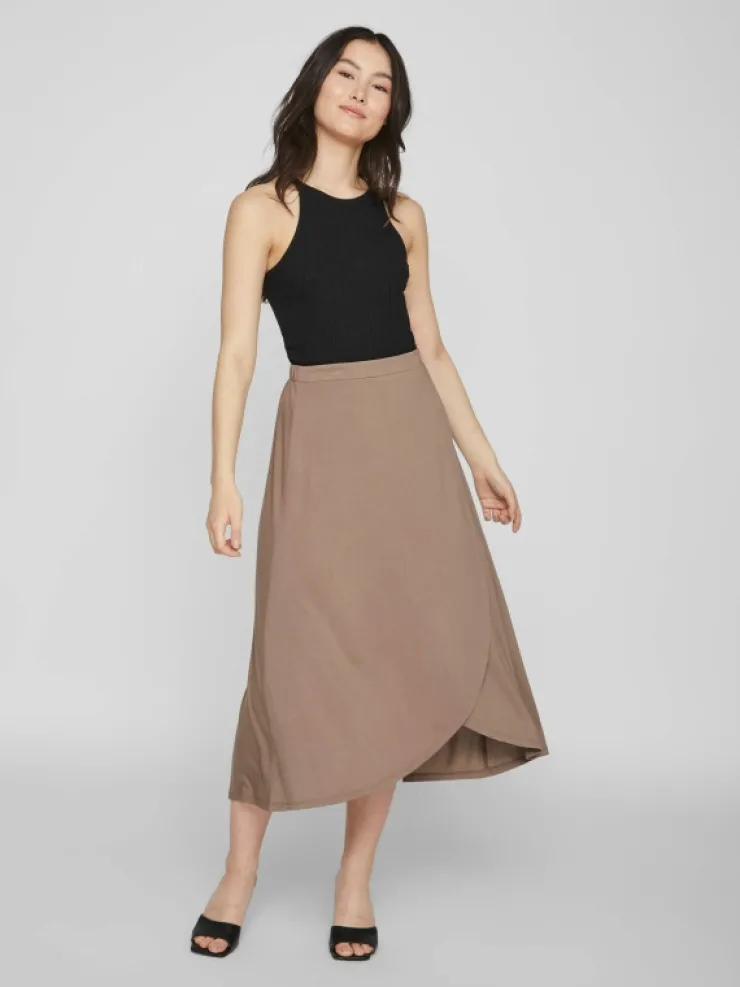 VILA Skirts^WRAP STYLE MIDI SKIRT