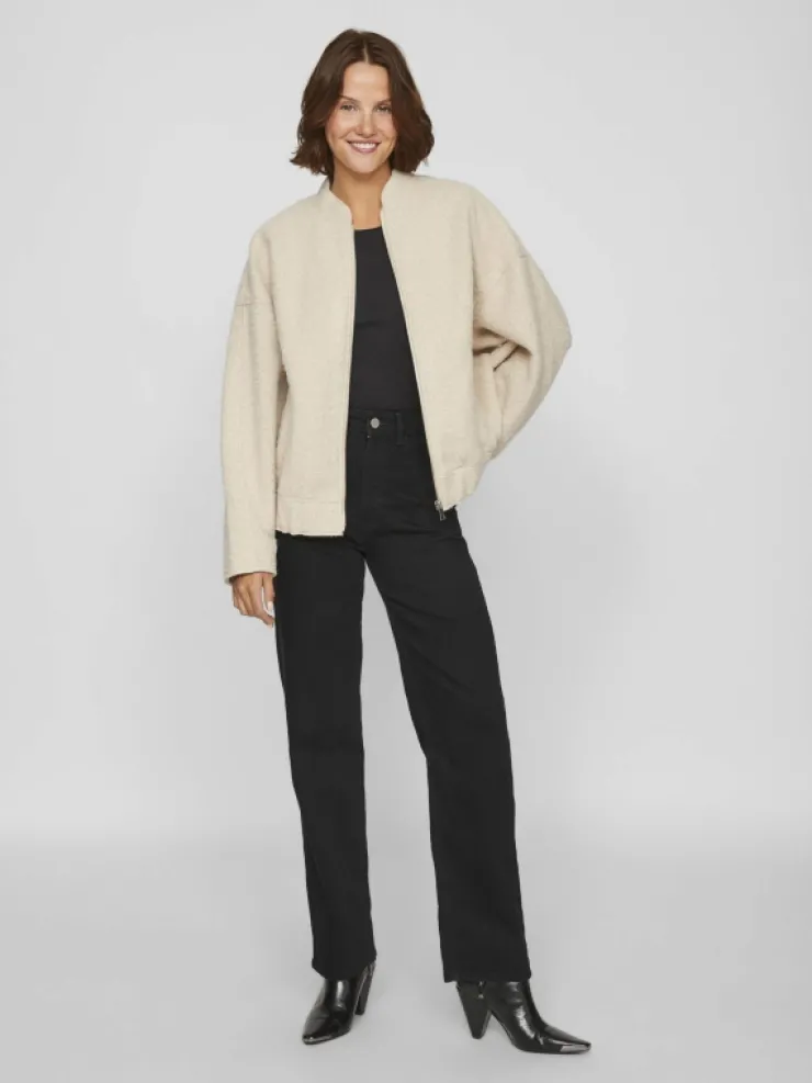 VILA Jackets & Coats^ZIPPER BOMBER JACKET