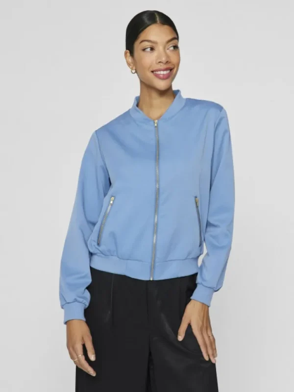 VILA Jackets & Coats^ZIPPER BOMBER JACKET
