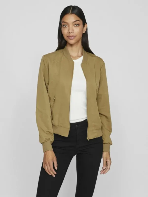 VILA Jackets & Coats^ZIPPER BOMBER JACKET