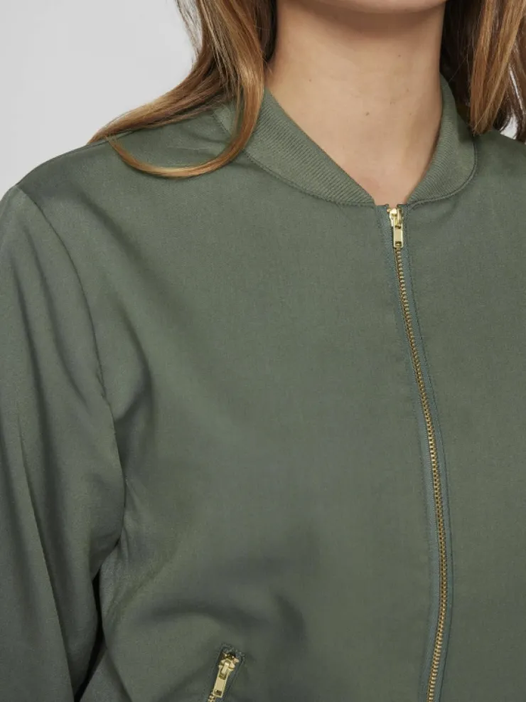 VILA Jackets & Coats^ZIPPER BOMBER JACKET