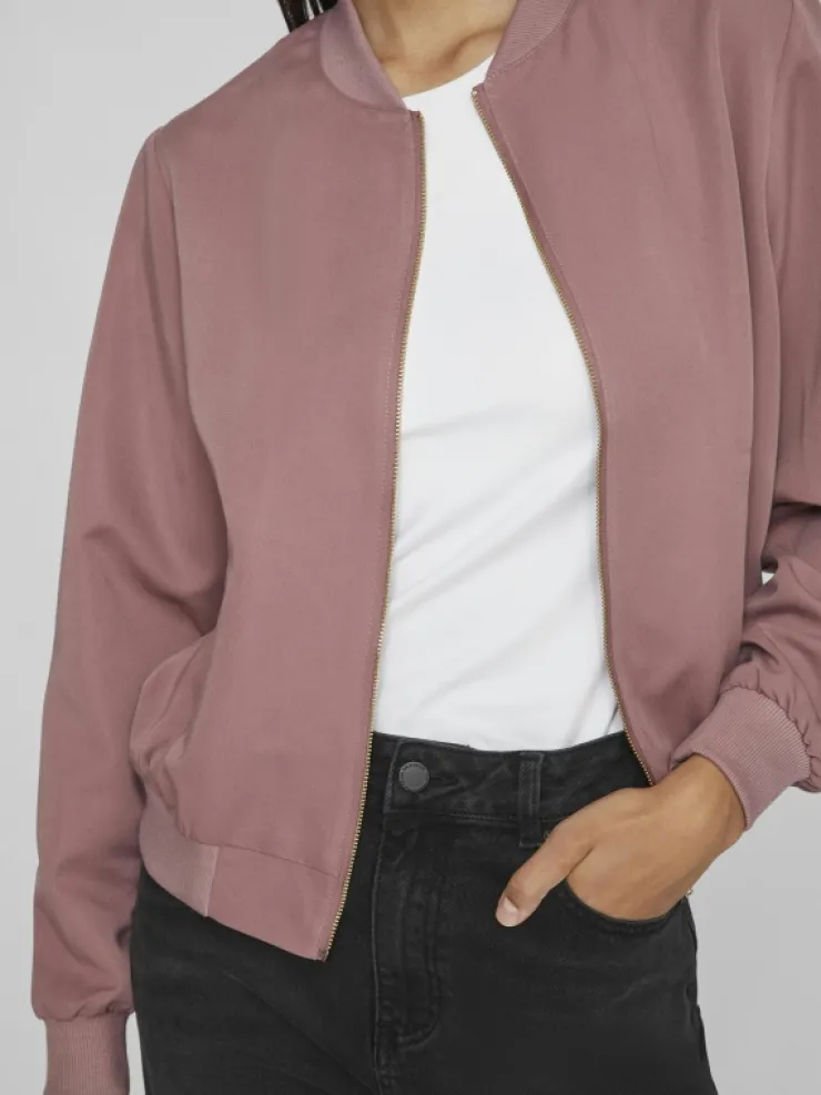 VILA Jackets & Coats^ZIPPER BOMBER JACKET
