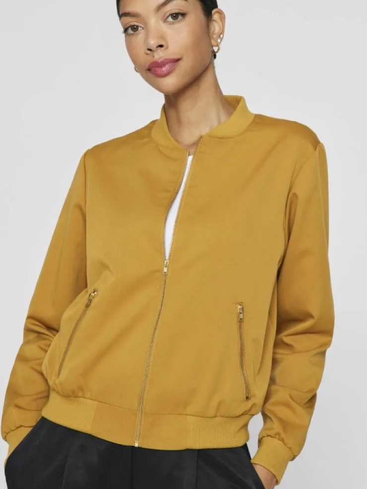 VILA Jackets & Coats^ZIPPER BOMBER JACKET