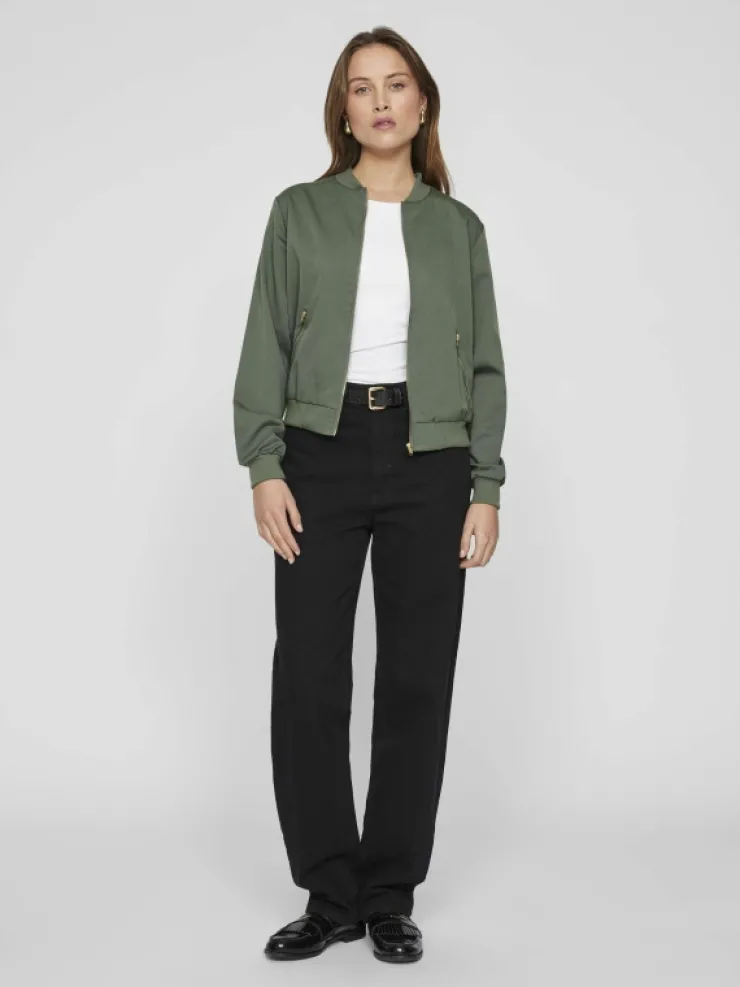 VILA Jackets & Coats^ZIPPER BOMBER JACKET
