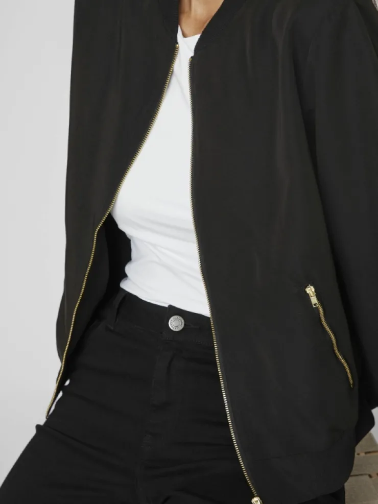 VILA Jackets & Coats^ZIPPER BOMBER JACKET