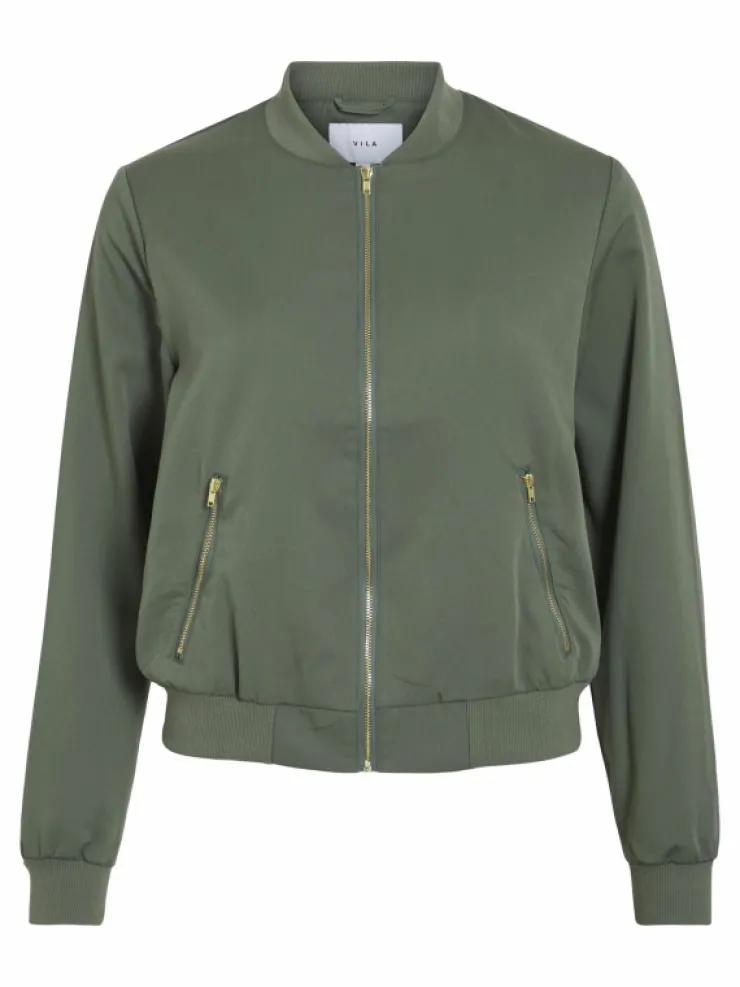 VILA Jackets & Coats^ZIPPER BOMBER JACKET