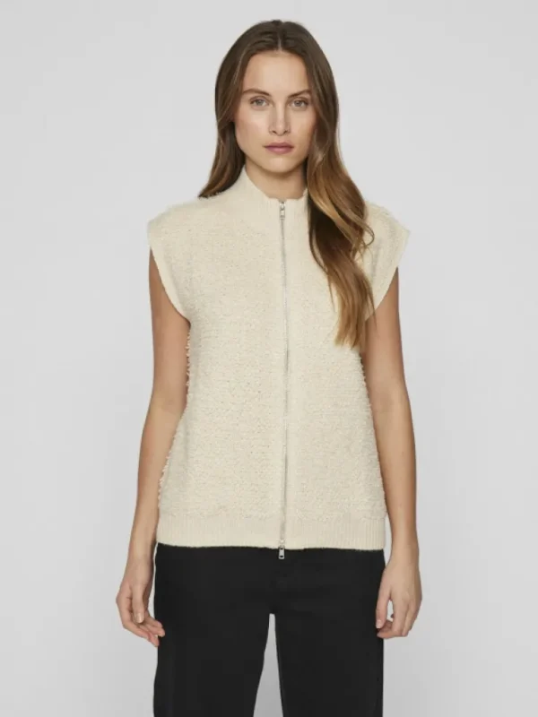 VILA Knitwear^ZIPPER WAISTCOAT