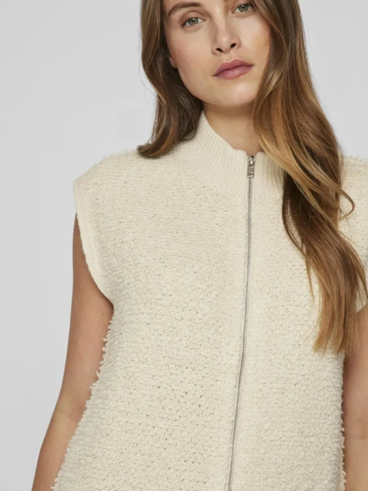 VILA Knitwear^ZIPPER WAISTCOAT